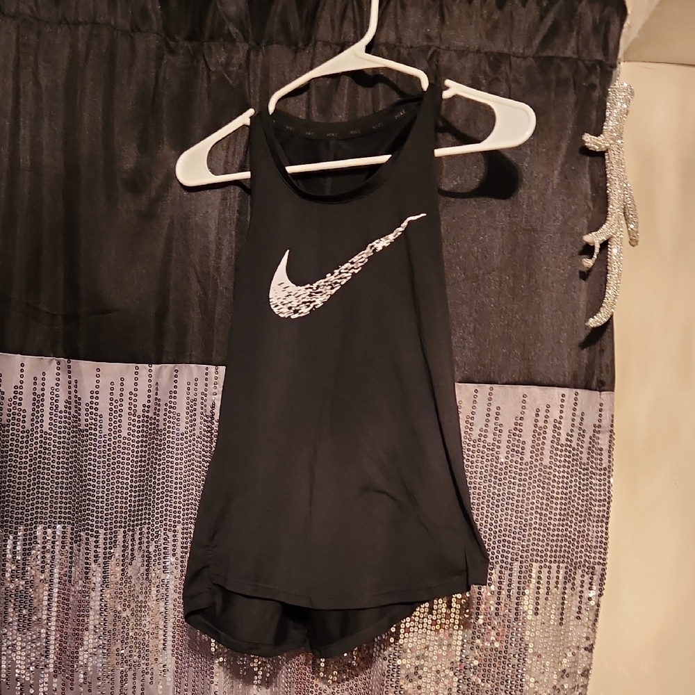 ⭐️Nike Black Tank Top with White Logo